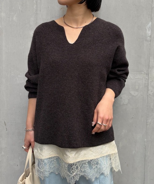 新品未使用 Jena espace merveilleuxニット メッシュニットブルゾン