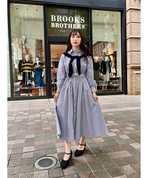 BROOKS BROTHERS（ブルックスブラザーズ） シャツワンピース コットン