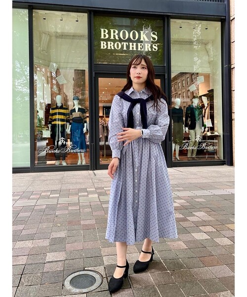 BROOKS BROTHERS（ブルックスブラザーズ） シャツワンピース コットン
