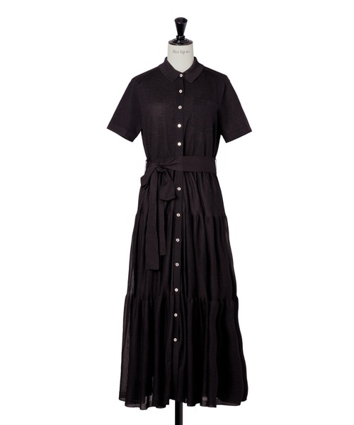 #24-6-173りっぷ♡様 Her lip to ワンピース Romane Tiered Knit Dress : ZOZOTOWN