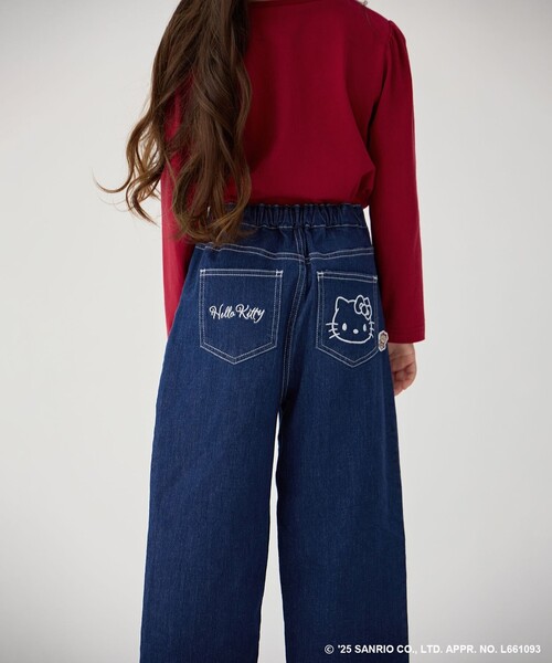 【新品】LAVANDA キティ デニム　ハローキティ LAVANDA ハローキティ デニムパンツ ブルー BLUE ハローキティ KITTY