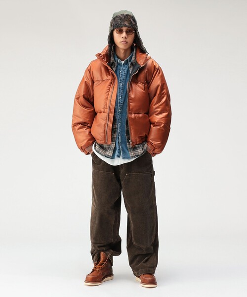 BEAMS（ビームス） ダウンジャケット ダウン レザーライク ダウン