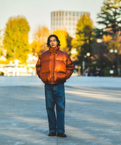 BEAMS（ビームス） ダウンジャケット ダウン レザーライク ダウン