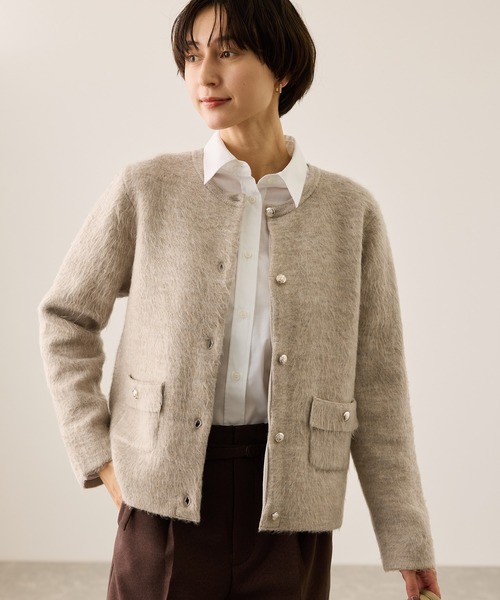 ROPE' PICNIC（ロペ ピクニック） カーディガン ダブルフェイス襟