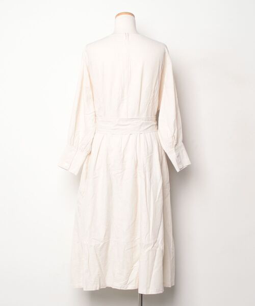 「haupia」 長袖ワンピース 38 ベージュ レディース_画像2