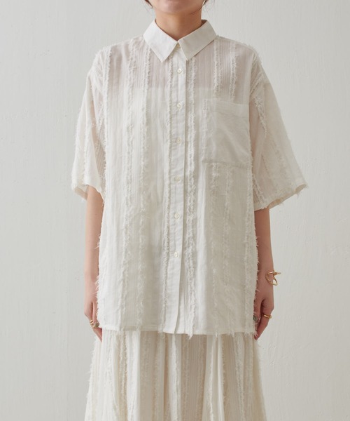 「COLLAGE GALLARDAGALANTE」 半袖シャツ FREE ブラック レディース_画像5