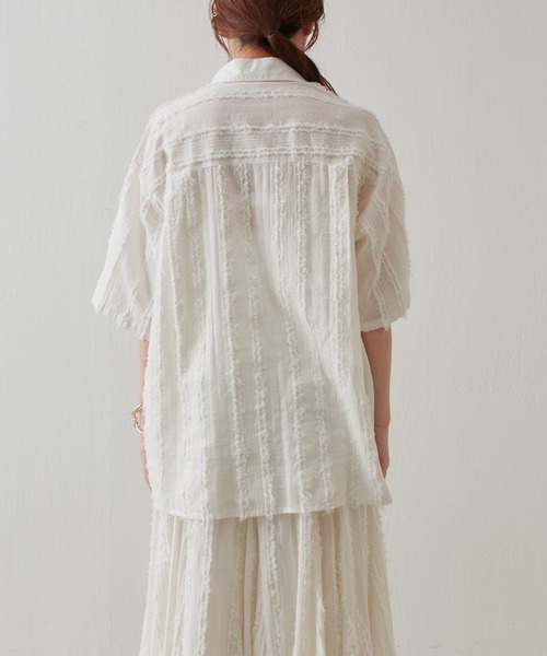 「COLLAGE GALLARDAGALANTE」 半袖シャツ FREE ブラック レディース_画像7