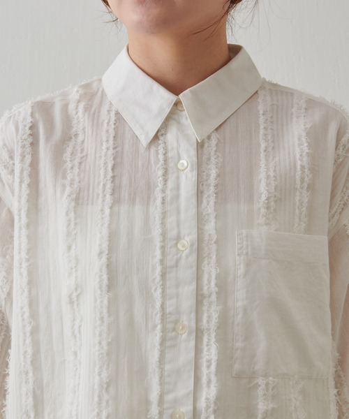 「COLLAGE GALLARDAGALANTE」 半袖シャツ FREE ブラック レディース_画像8