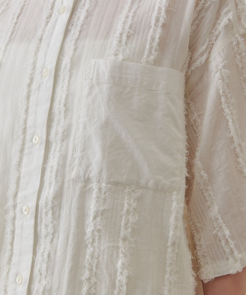 「COLLAGE GALLARDAGALANTE」 半袖シャツ FREE ブラック レディース_画像9