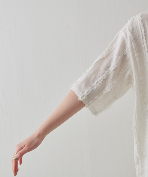 「COLLAGE GALLARDAGALANTE」 半袖シャツ FREE ブラック レディース_画像10