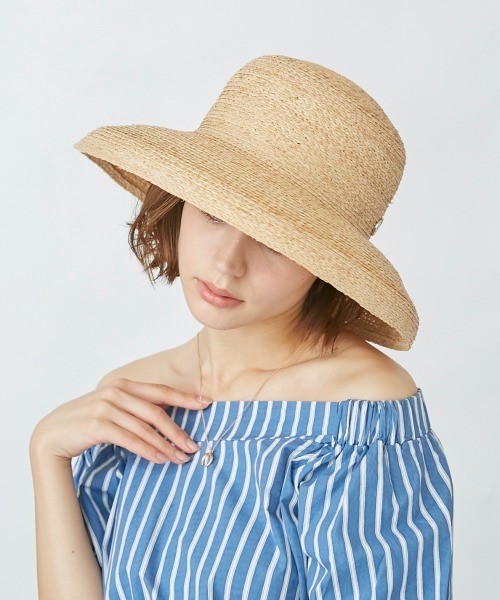「Chapeau d' O」 ストローハット M/57.5cm ナチュラル レディース_画像4