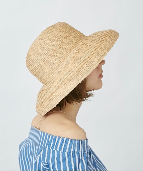 「Chapeau d' O」 ストローハット M/57.5cm ナチュラル レディース_画像7