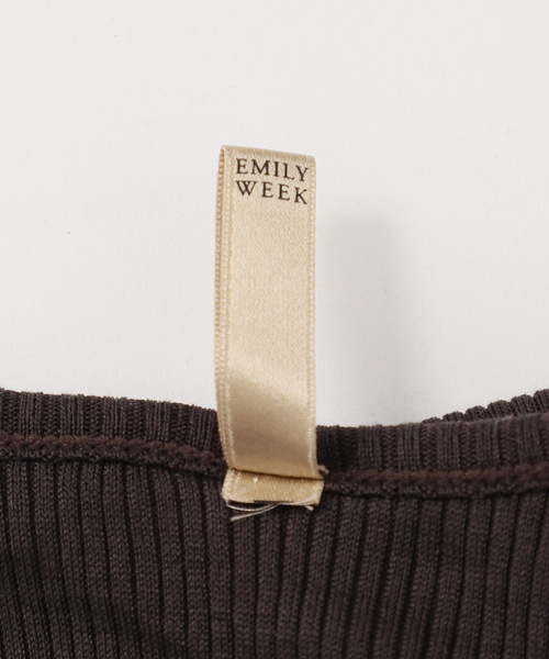 EMILY WEEK（エミリーウィーク） シルクテレコリブブラタンクトップ