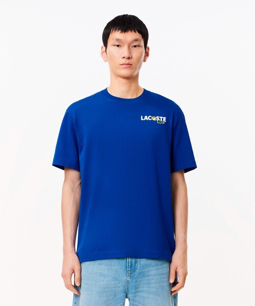 LACOSTE（ラコステ） 半袖Tシャツ 4 ブルー メンズ : ZOZOTOWN Yahoo