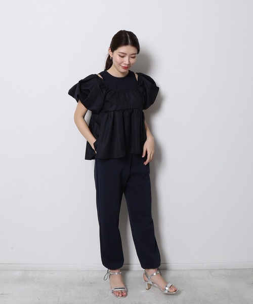 「Re.Verofonna」 半袖ブラウス MEDIUM アイボリー レディース_画像9
