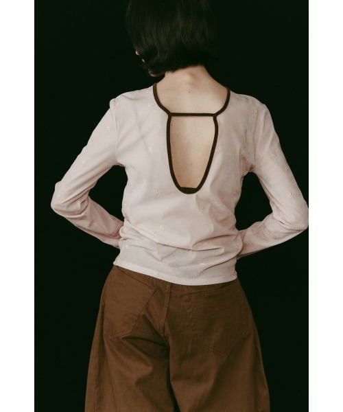 Knuth Marf（クヌースマーフ） 2way sheer velours tops レディース