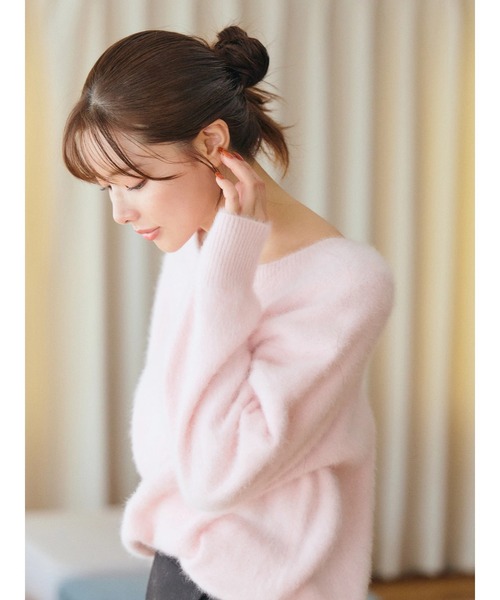 TONAL（トーナル） ニット セーター PREMIUM FOX×CASHMERE Vネックプル