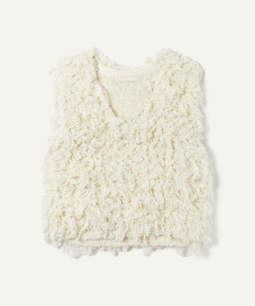 leinwande（ラインヴァンド） ベスト ジレ 「leinwande」Sheep Knitted