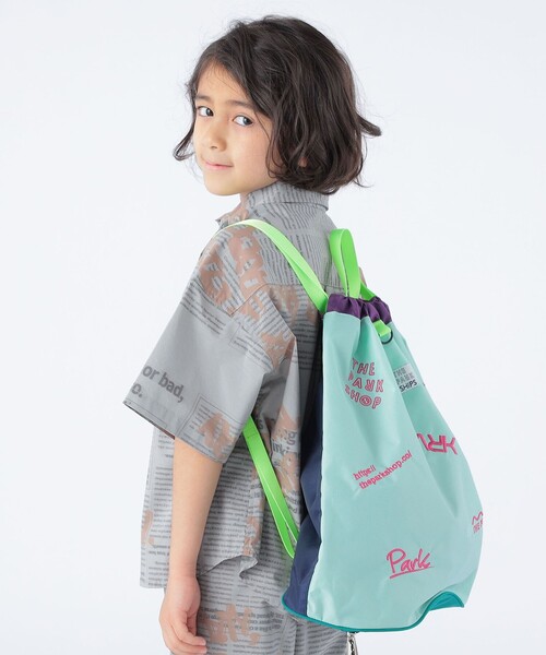 「THE PARK SHOP」 「KIDS」半袖シャツ 105 グレー キッズ_画像3