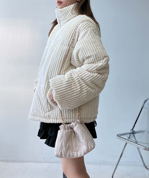 AS KNOW AS（アズノゥアズ） ブルゾン アウターワンポイントロゴ刺繍