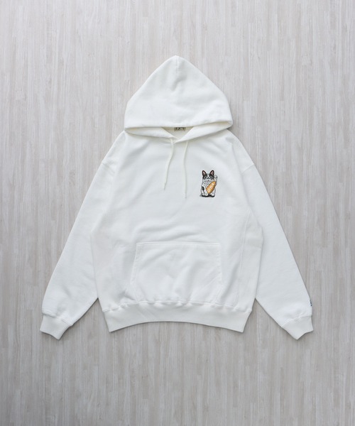 希少　endless made ジップパーカー Sホワイト 厚手 裏起毛ジップパーカー パーカー 無地 メンズ ジップ 大きいサイズ