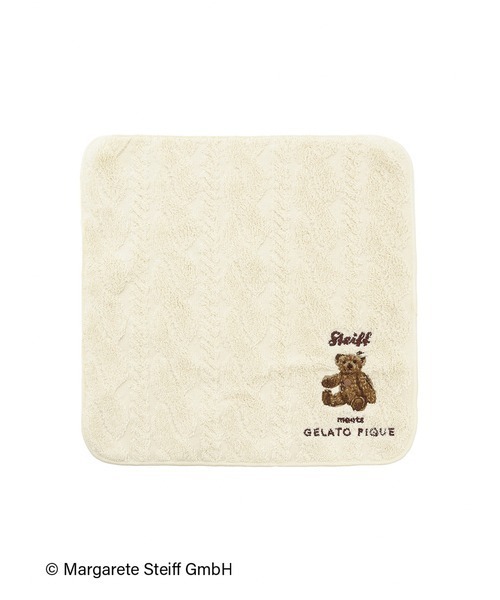 gelato pique（ジェラートピケ） ハンカチ 「Steiff」ハンドタオル