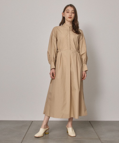 「PUBLIC TOKYO」 長袖ワンピース FREE ベージュ レディース_画像2
