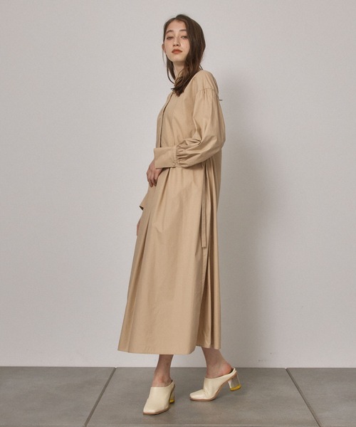 「PUBLIC TOKYO」 長袖ワンピース FREE ベージュ レディース_画像3