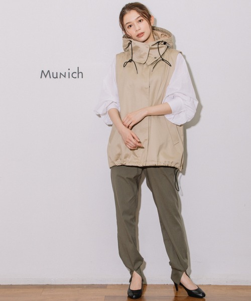 「Munich」 イージーパンツ X-SMALL ライトグレー レディース_画像3