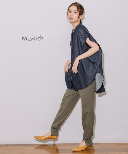 「Munich」 イージーパンツ X-SMALL ライトグレー レディース_画像4
