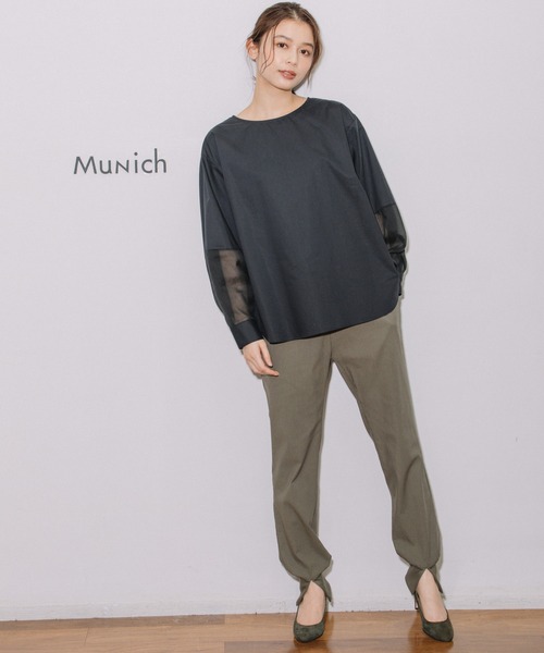 「Munich」 イージーパンツ X-SMALL ライトグレー レディース_画像5