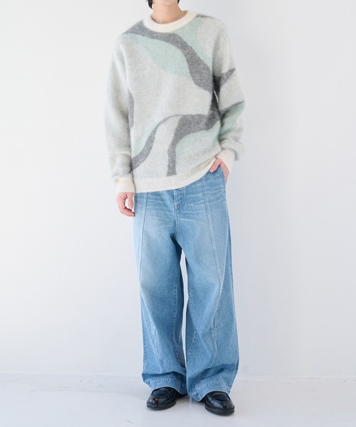 ニット/セーター WRAPINKNOT - NKNIT mix color mohair KNIT WRAPINKNOT（ラッピンノット） セーター ニット 「WRAPINKNOT/ラッピン