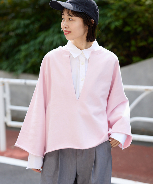 SLOBE IENA（スローブイエナ） トレーナー スウェット 裏毛スキッパー