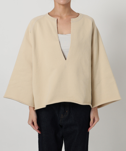 SLOBE IENA（スローブイエナ） トレーナー スウェット 裏毛スキッパー