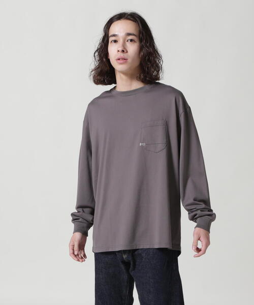 「DENHAM」 長袖Tシャツ M ブラック メンズ_画像8