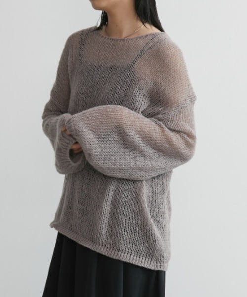 Aunt Marie's（アントマリーズ） 長袖ニット FREE モカ レディース