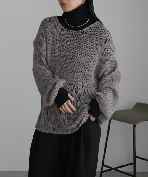 Aunt Marie's（アントマリーズ） 長袖ニット FREE モカ レディース