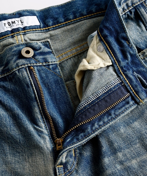 「FDMTL」 デニムパンツ 32inch インディゴブルー メンズ_画像3