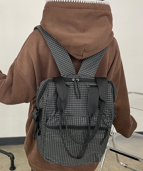 CRB デイバック リュック チェック柄リュックサック レディース CRB デイバック リュック チェック柄リュックサック レディース