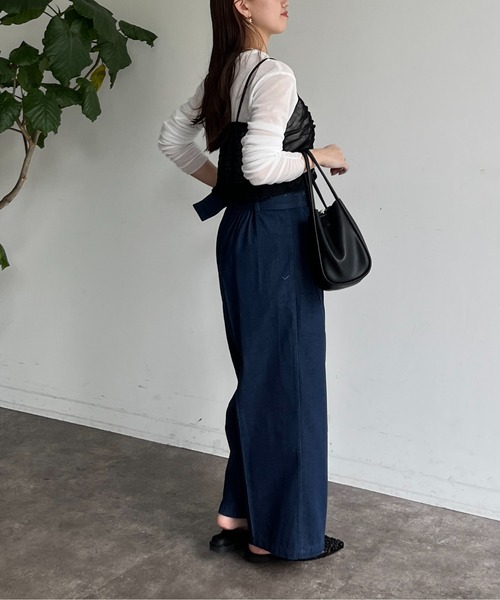 「Thevon」 デニムパンツ M ネイビー レディース_画像6