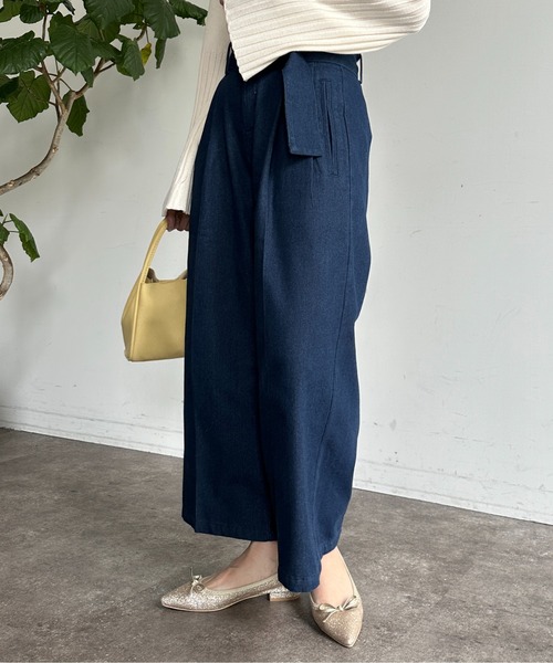「Thevon」 デニムパンツ M ネイビー レディース_画像9