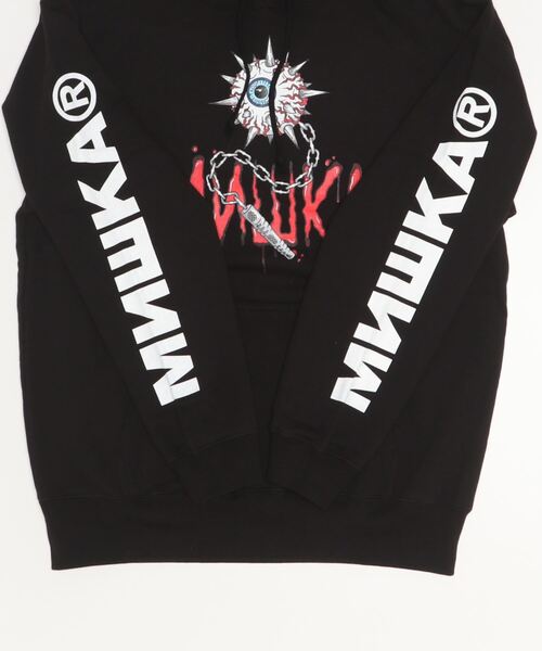 「MISHKA」 プルオーバーパーカー L イエロー系その他 メンズ_画像3