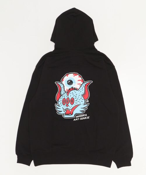 「MISHKA」 プルオーバーパーカー L イエロー系その他 メンズ_画像4