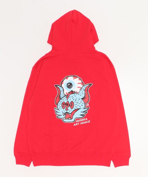 「MISHKA」 プルオーバーパーカー L イエロー系その他 メンズ_画像5