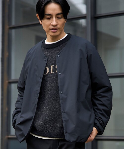 coen（コーエン） コート ジャケット ウィンドブロックノーカラー