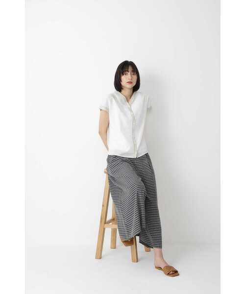 「human woman」 半袖ブラウス MEDIUM ホワイト レディース_画像5