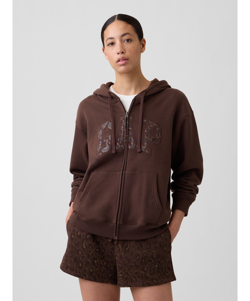 GAP（ギャップ） パーカー リラックスフィット GAPロゴ ジップアップ