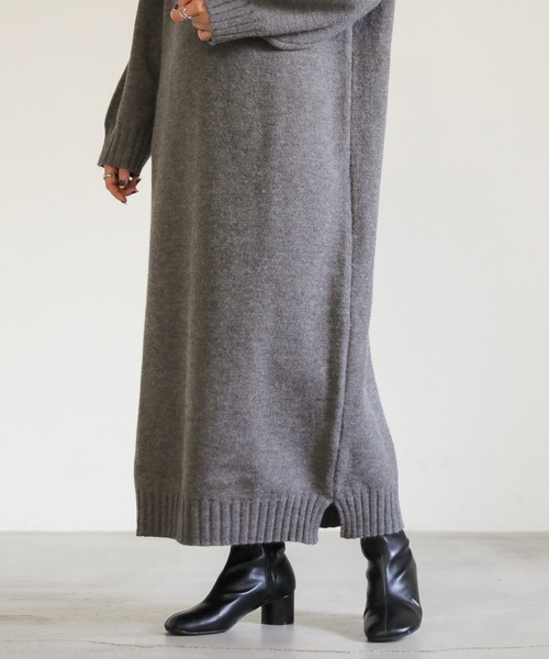 「select MOCA」 ニットワンピース FREE ベージュ レディース_画像5