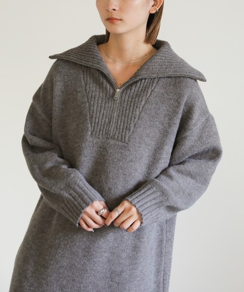 「select MOCA」 ニットワンピース FREE ベージュ レディース_画像7