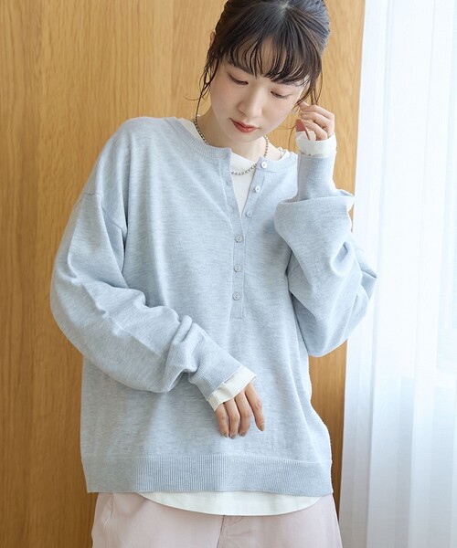 coen（コーエン） ニット セーター 「セットアイテム」2wayヘンリー